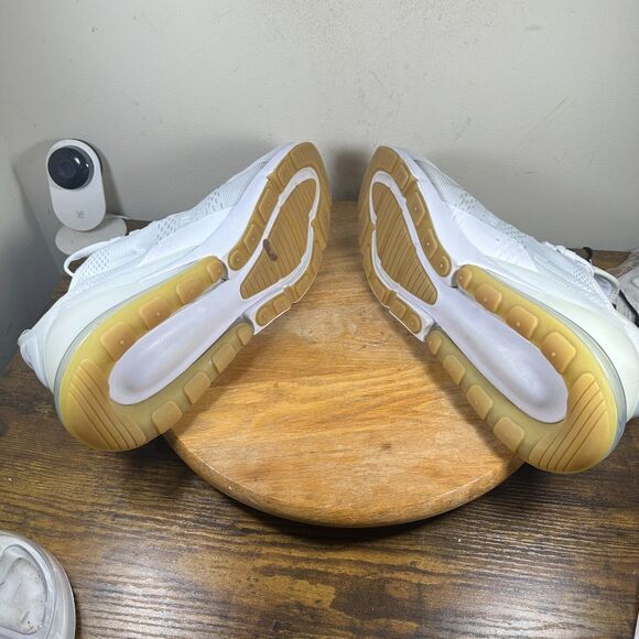 Nike Air Max 270 White Men\'s Size 14 Gum Light Brown Shoe Sneakers DC1702-100 main image 4